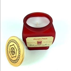 Georgia Peach Candle in Red Jar